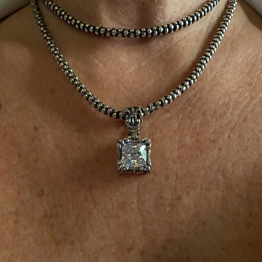 Silpada necklace and pendent.  925 silver